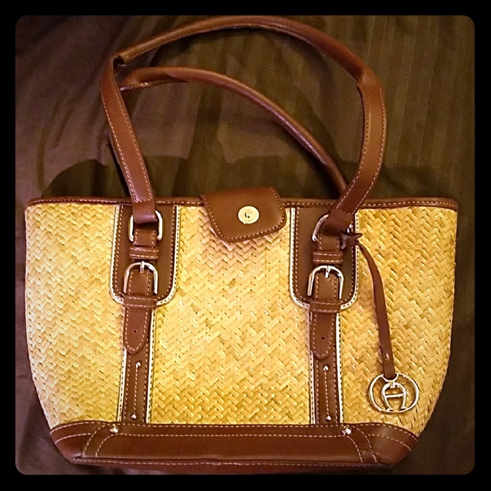 Etienne Aigner woven tote/bag